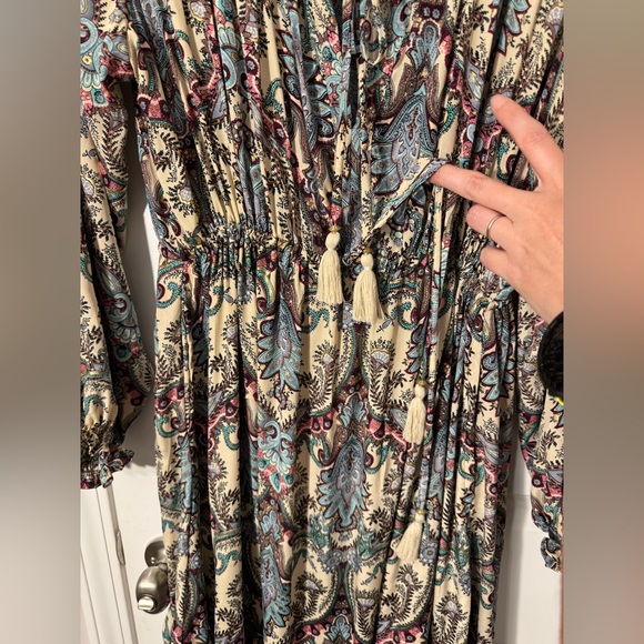 PAANI Tiered Maxi Dress Size Large - Picture 9 of 12